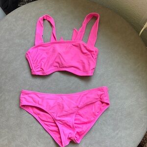 Vibrant Pink Women's Swimwear Set